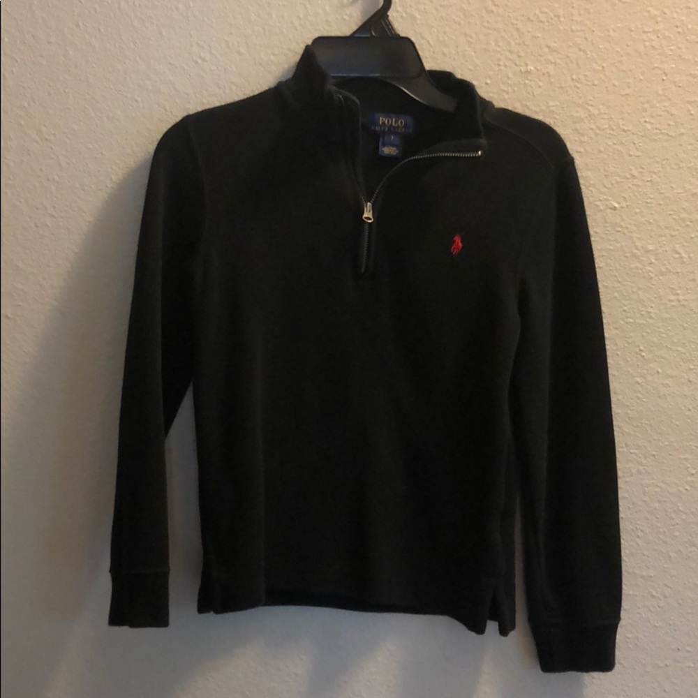 Boys Polo 3/4 Zip Sweater